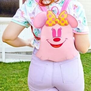 Loungefly Disney Pastel Ghost Minnie Mouse Glow‎ In the Dark Mini Backpack